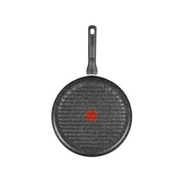 Imagem de Frigideira Grill Antiaderente Rochedo de Alumínio Chapa Ondulada Stone