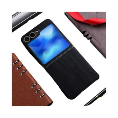 Imagem de Capa De Couro PU Com Padrão De Bambu Para Samsung Galaxy Z Flip 7 FE 6