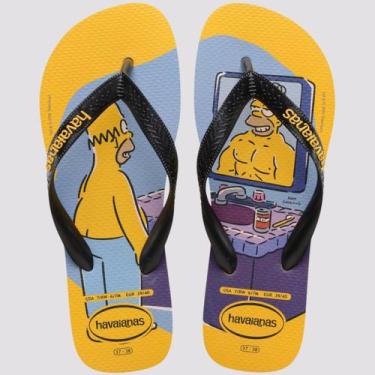 Imagem de Chinelo Havaianas Simpsons 4137889 Amarelo, Amarelo, Amarelo pop, 1740