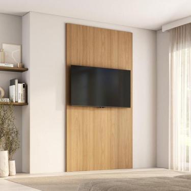 Imagem de Painel para TV até 48 Polegadas 120cmx230cm Liso Aruá CabeCasa Madeira