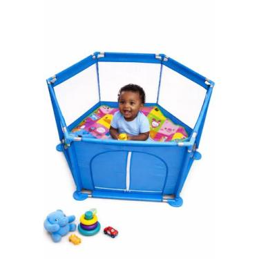 Imagem de Cercadinho para Bebê Portátil Infantil Rister Baby Colorido Chiqueirin