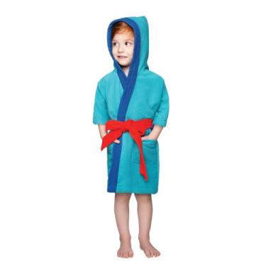 Imagem de Roupão com Capuz Infantil Lepper Jujuba Aveludado Menino Menina - Lilá