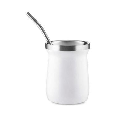 Imagem de Kit Tereré Cuia Térmica 250ML com Bomba Inox Mantém Gelado para Uso Di