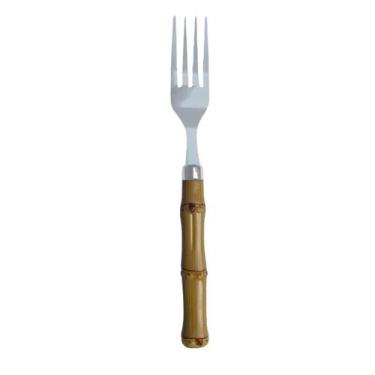 Imagem de Conjunto Talheres Bamboo Inoxidável 6 Pçs Garfo Faca Colher - Lehaví, 
