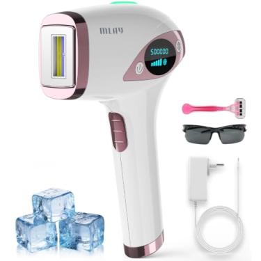 Imagem de Depilador a Laser IPL MLAY T4 com Resfriamento, Aprovado pela ANVISA, Luz Pulsada para Uso Doméstico, Redução Visível de Pelos com Uso Contínuo, Unissex, para Rosto, Axilas e Corpo, Bivolt