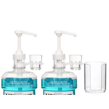 Imagem de Bomba Dispensadora para Frascos de Enxaguante Bucal Listerine (1L e 1,