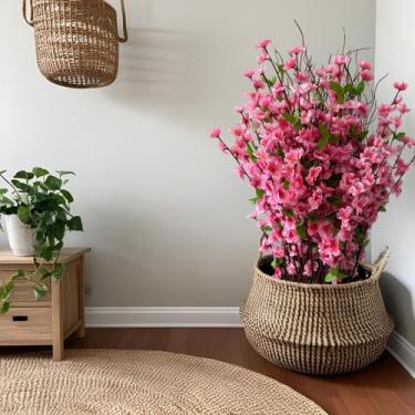 Imagem de 12 Hastes de Flores Sakura Artificiais 60cm - Realismo e Qualidade par