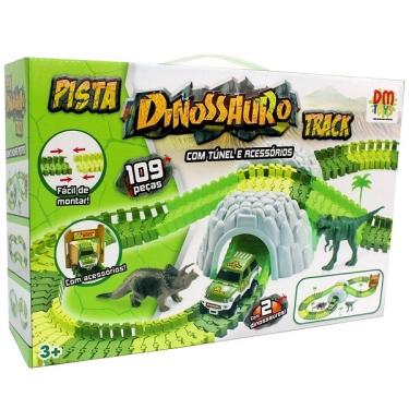 Imagem de Pista Dinossauro Track Com Tunel - dm Toys DMT6130
