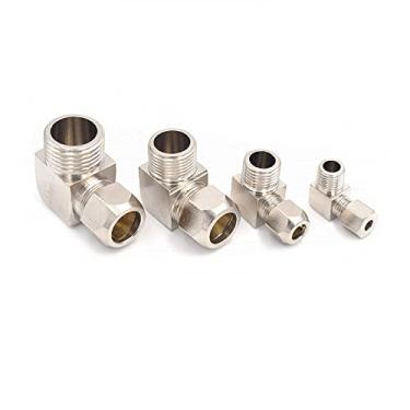 Imagem de Conexões pneumáticas Rosca macho 1/8 '1/4' 3/8 '1/2' Cotovelo de latão Encaixe 4 6 8 10 12mm OD Tubo Acoplador Conector Adaptador, 1/8 ", Tubo OD 8mm