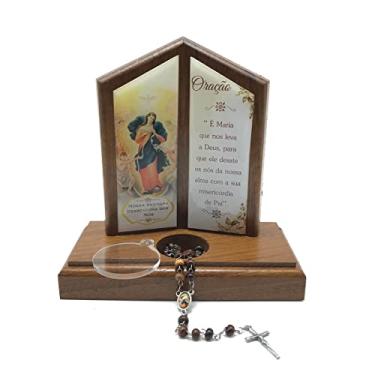 Imagem de Adorno Oração De Mesa Com Terço Nossa Senhora Desatadora Dos Nós