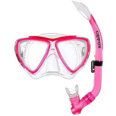 Imagem de Kit de Mergulho Infantil Máscara+Respirador Cetus Bari - Rosa