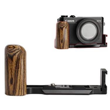 Imagem de WEPOTO G7X2-M placa de liberação rápida com suporte L placa QR compatível com câmera Canon PowerShot G7X Mark II BK - Bocote de alumínio