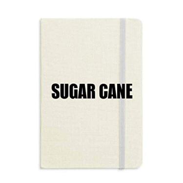 Imagem de Caderno de alimentos com nome de fruta de cana-de-açúcar capa dura diário clássico presente A5