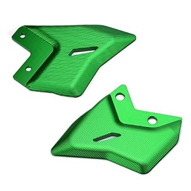 Imagem de LEDISHUN Capa de proteção de pé frontal para motocicleta, conjunto de apoio para os pés, placas de calcanhar, protetor de proteção (para veículo Kawasaki) Ninja650 Z650RS Cafe Z650 Ninja 650 2018-2025