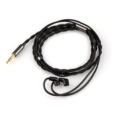 Imagem de Linsoul Tripowin Zombur in Ear Monitor Cabo, 4N Alta Pureza OFC Sem Oxigênio, Cabo IEM HiFi com Fio, Camada Externa de Fio de Algodão, Conector de Áudio de 3,5 mm para Músico Audiófilo (sem microfone,