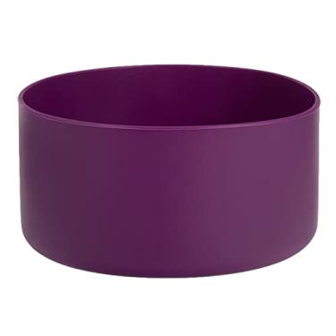 Imagem de DBIW Bota para garrafa de água Hydro Flask de 340 a 1,18 ml/copo Stanley, botas inferiores para garrafas de água esportivas Hydroflask, capa inferior de silicone (berinjela, serve para copos Stanley +