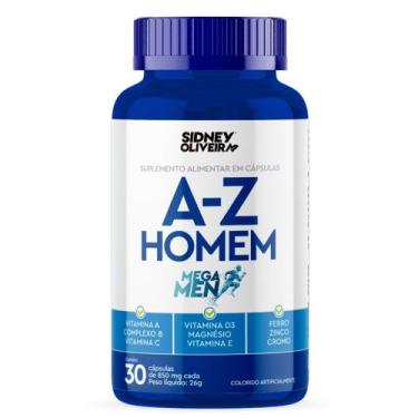 Imagem de A-Z Homem Mega Men 30 Cápsulas - Vitamina A C, Ferro, Zinco, Cromo Vit