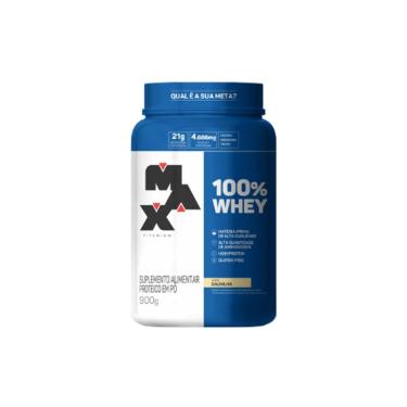Imagem de 100% Whey Baunilha Max Titanium - 900G
