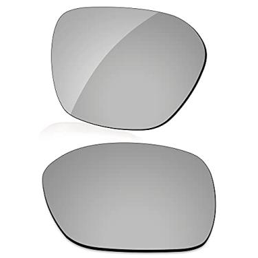 Imagem de LenzReborn Lente polarizada de substituição para óculos de sol Oakley Proxy OO9312 - cinza prateado - espelhado polarizado
