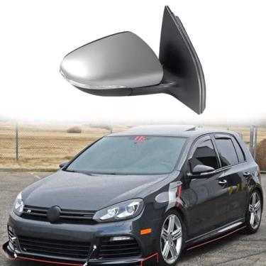 Imagem de Espelho retrovisor lateral adequado para Volkswagen VW Golf 6 A6 MK6 2009-2013 Conjunto de espelho lateral de substituição do espelho retrovisor traseiro ajuste de lente elétrica, aquecimento, seta