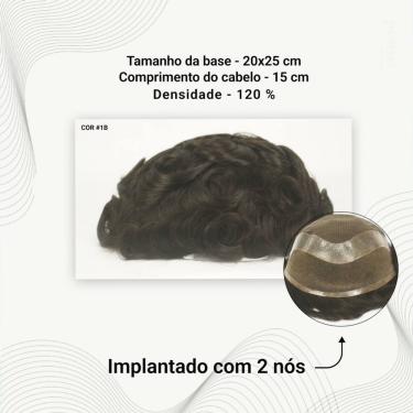 Imagem de Protese Capilar Hibrida Masculina Hollywood (20X25)