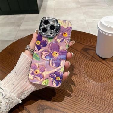 Imagem de Blu-ray flores capa de telefone para iphone 15 14 13 12 11 pro max lente filme tudo incluído capa, a2, para iphone 12