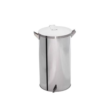 Imagem de Lixeira Pedal e Alça 40L em Aço Inox