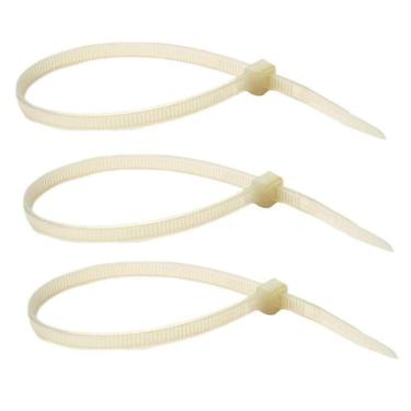 Imagem de Abraçadeira de Nylon 100 Unidades Enforca Gato Branco Cinta