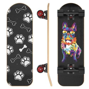 Imagem de Skate grande para animais de estimação de 66 polegadas para cães e animais de estimação - deck de bordo canadense, caminhões de alumínio, rodas de poliuretano - sem necessidade de montagem - Carga
