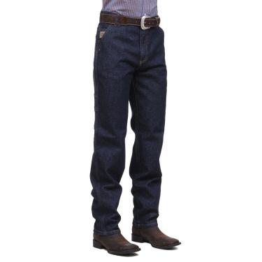 Imagem de Calça Jeans Carpinteira Masculina 100% Algodão Azul Escuro Land Horse 32232