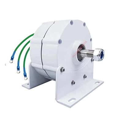 Imagem de HUIZHITENGDA 8000W Low Speed Gerador de ímã permanente 12 v 24 v 48 v sem engrenagem 3 fase ac alternadores uso para motor de acionamento turbina eólica de água com base,48v