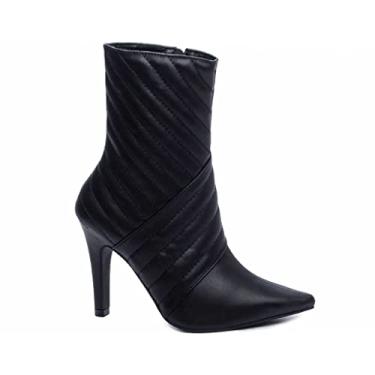 Imagem de Bota Bico Fino Feminina Torricella - RCL67026C Tamanho:38;Cor:Preto