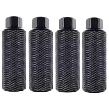 Imagem de Zelerdo 2 pares de pinos de bicicleta de liga de alumínio para mountain bike ciclismo de acrobacias traseiras servem em eixos de 110 x 38 mm