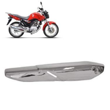 Imagem de Protetor Escapamento Titan 2014 Original Cromado - MA Motos