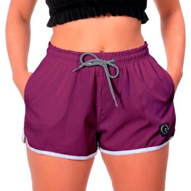 Imagem de Shorts Feminino Básico Moda Praia Casual Treino Academia Soltinho Seca