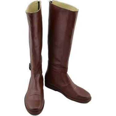 Imagem de Gynicor Sapatos de cosplay Kylo Ren para adultos Anakin Skywalker Botas Han Solo Cos Acessórios de Halloween (US-13, OBI-wan Kenobi)