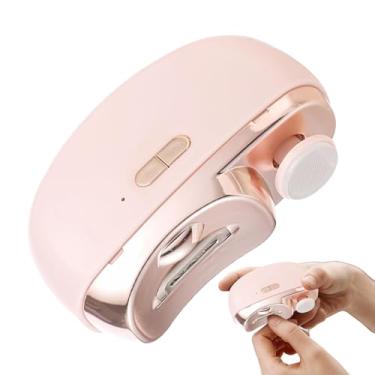 Imagem de Aparador de unhas elétrico, cortador de unhas elétrico - Cortador de unhas com luz LED - Aparador de unhas de segurança de baixo ruído, cortador de unhas recarregável USB e arquivo 2 em 1 para idosos