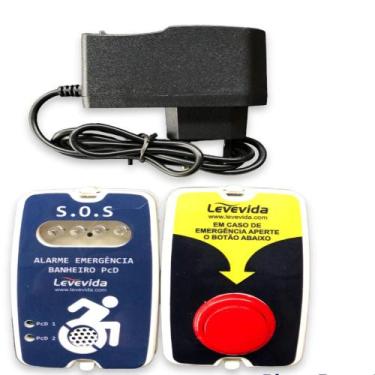 Imagem de Alarme audiovisual pcd help sem fio - LEVEVIDA, 4