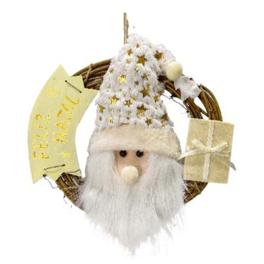 Imagem de Guirlanda 25Cm Papai Noel Star Gold Magizi