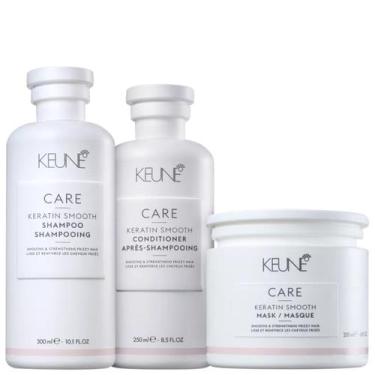 Imagem de Kit Keune Keratin Smooth - Shampoo 300ml + Condicionador 250ml + Másca