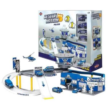 Imagem de Brinquedo Policial Rescue Nation Carro e Helicóptero Toyng