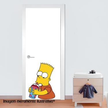 Imagem de Adesivo para porta Bart Simpson Mod01 - Lojinha da Luc Adesivos