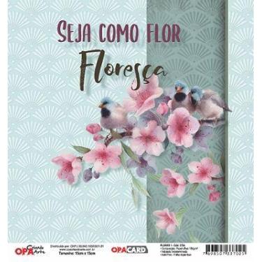 Imagem de Papel Scrapbook OPACARD Flores 1 15x15 2754 OPA