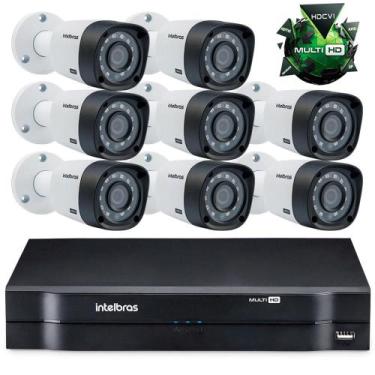 Imagem de Kit Câmeras De Segurança Intelbras Multihd Dvr 8ch + 8 Câmeras 1120B