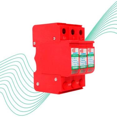 Imagem de Protetor Surto Dps Solar Clamper Anti Raio 40ka 3 Polos