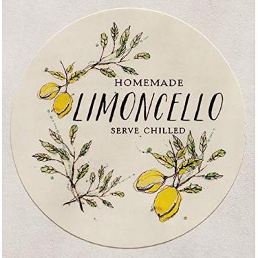 Imagem de ETIQUETAS LIMONCELLO - Círculo redondo de 5 cm - 12 / pacote