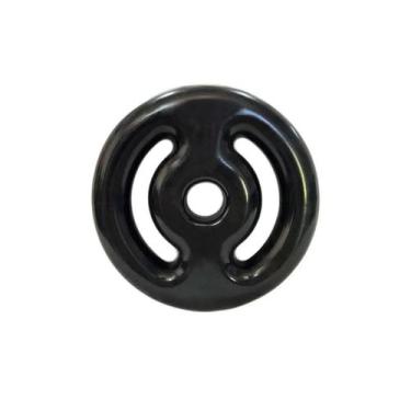 Imagem de Anilha Vazada 2kg Unibrás Emborrachada (Unidade), Preto, Único, Homem