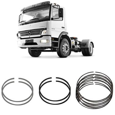 Imagem de Jogo Anel Segmento std Atego 1728 2428 OM926LA Metal Leve DC8660