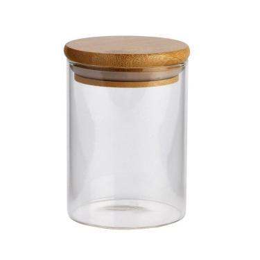 Imagem de Porta Condimentos Borossilicato e Bambu 150ml - A\CASA