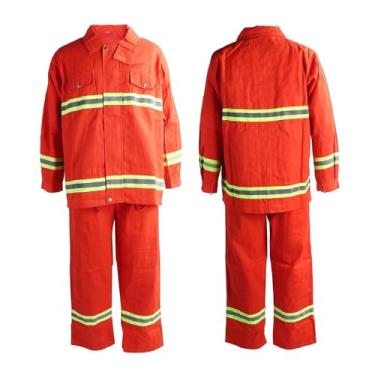 Imagem de Terno de Segurança Retardador de Chamas Tipo 97, Vestuário Com Isolamento Térmico e Fita Reflexiva (XXL)